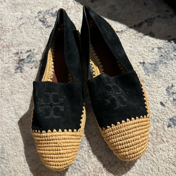 Tory Burch Women Arianne Black Suede Espadrille Flats - Picture 3 of 6